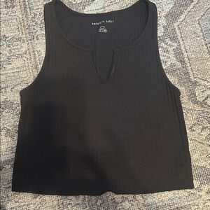 American Eagle Black ribbed crop top